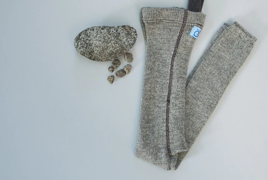 Silly Silas Wooly Footless Tights - Granite Grey