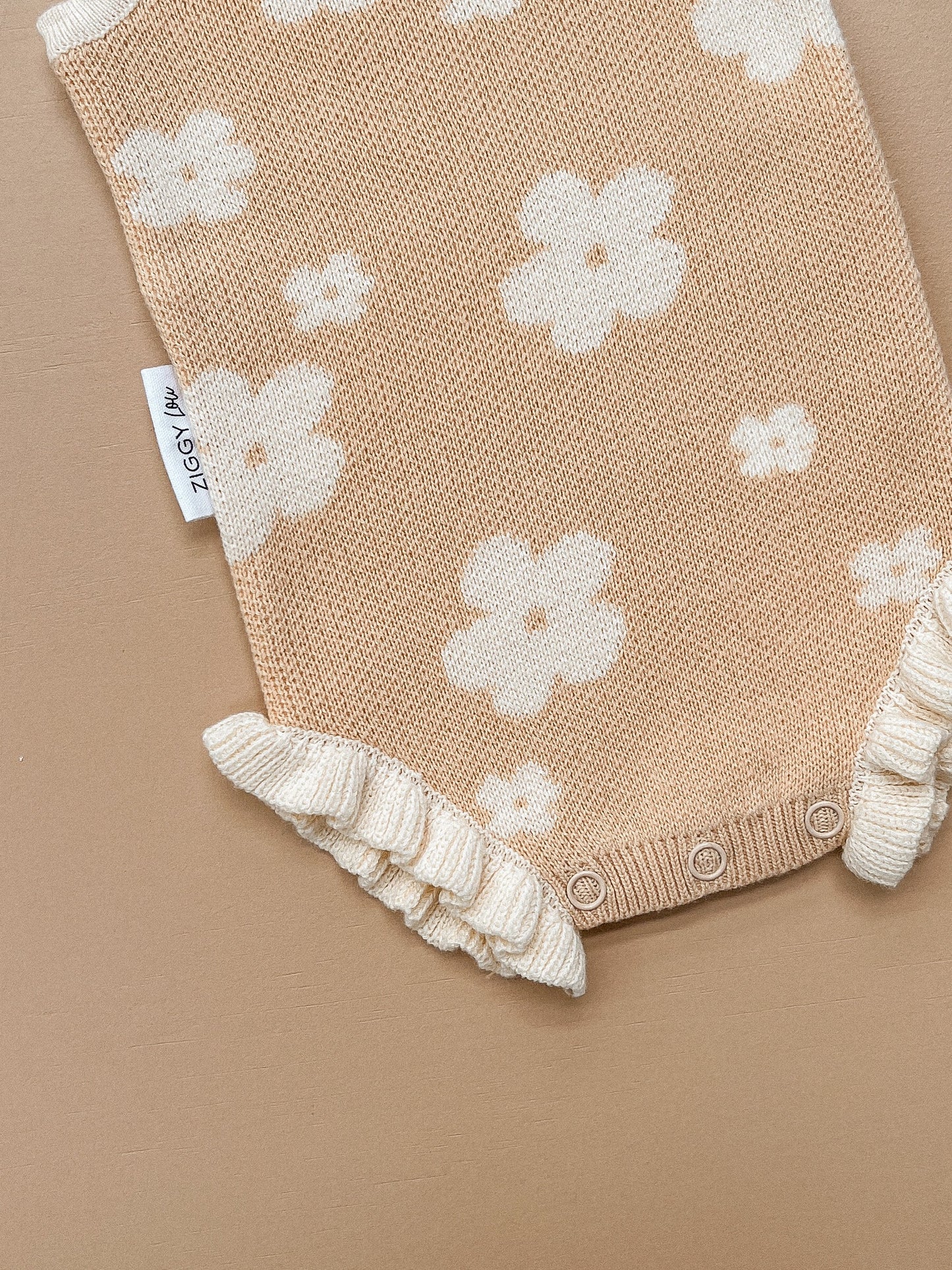 Ziggy Lou Knitted Frill Bodysuit - Bloom (Mango)
