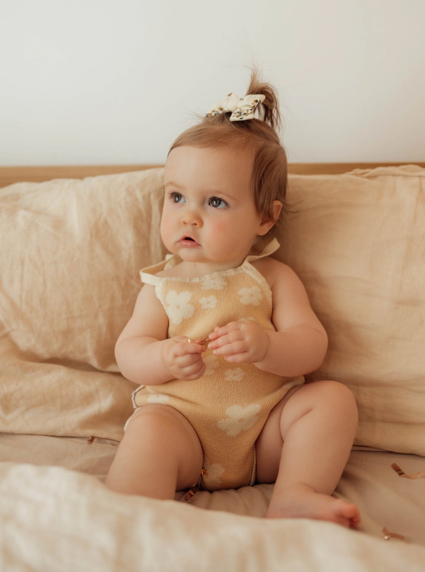 Ziggy Lou Knitted Frill Bodysuit - Bloom (Mango)