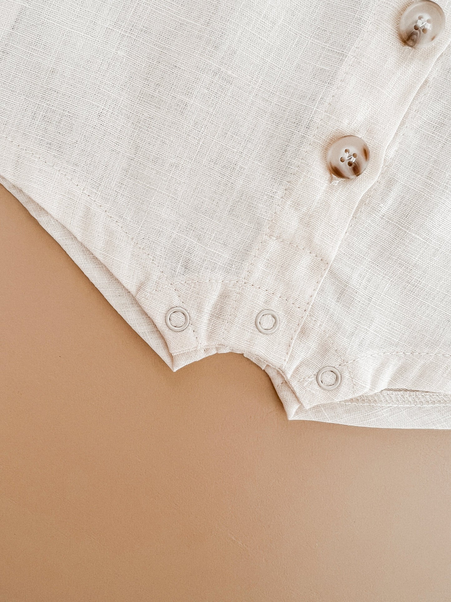 Ziggy Lou Linen Romper - Oat