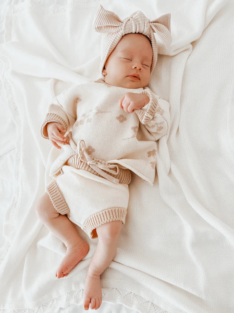 Ziggy Lou Knitted Bloomers - Peach