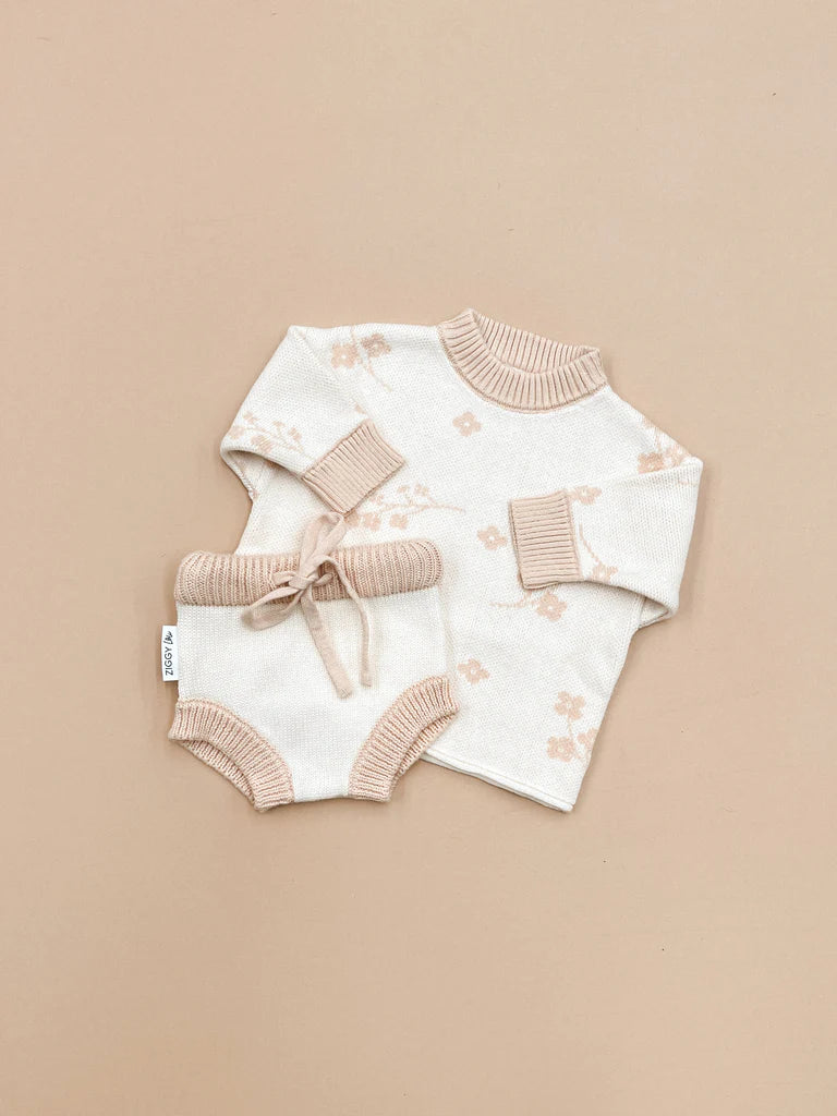 Ziggy Lou Knitted Bloomers - Peach