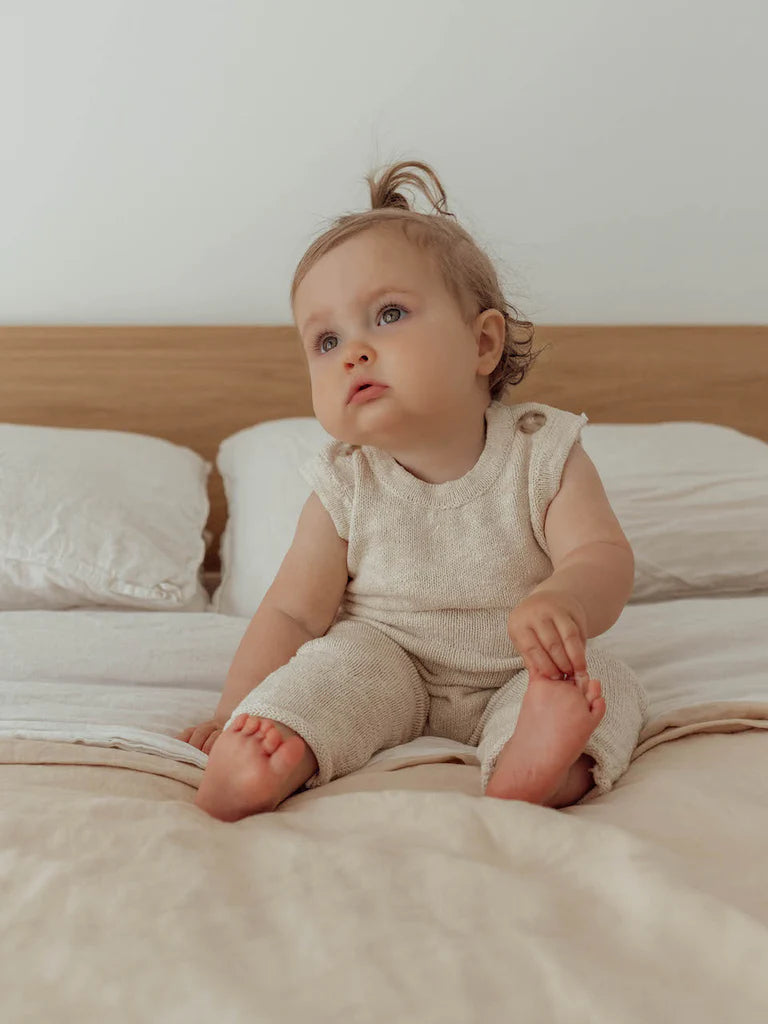 Ziggy Lou Jumpsuit - Honey (Textured)