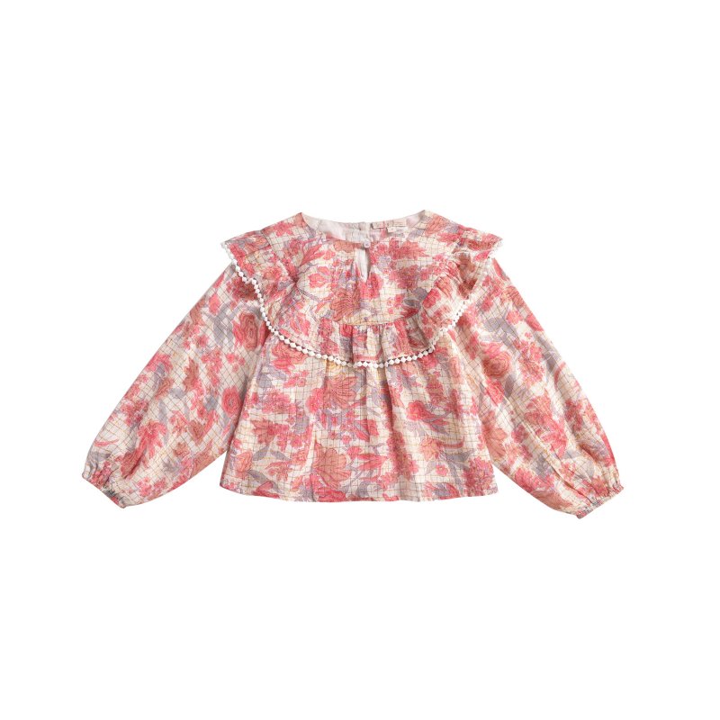 Blouse Yuri Pink Flowers
