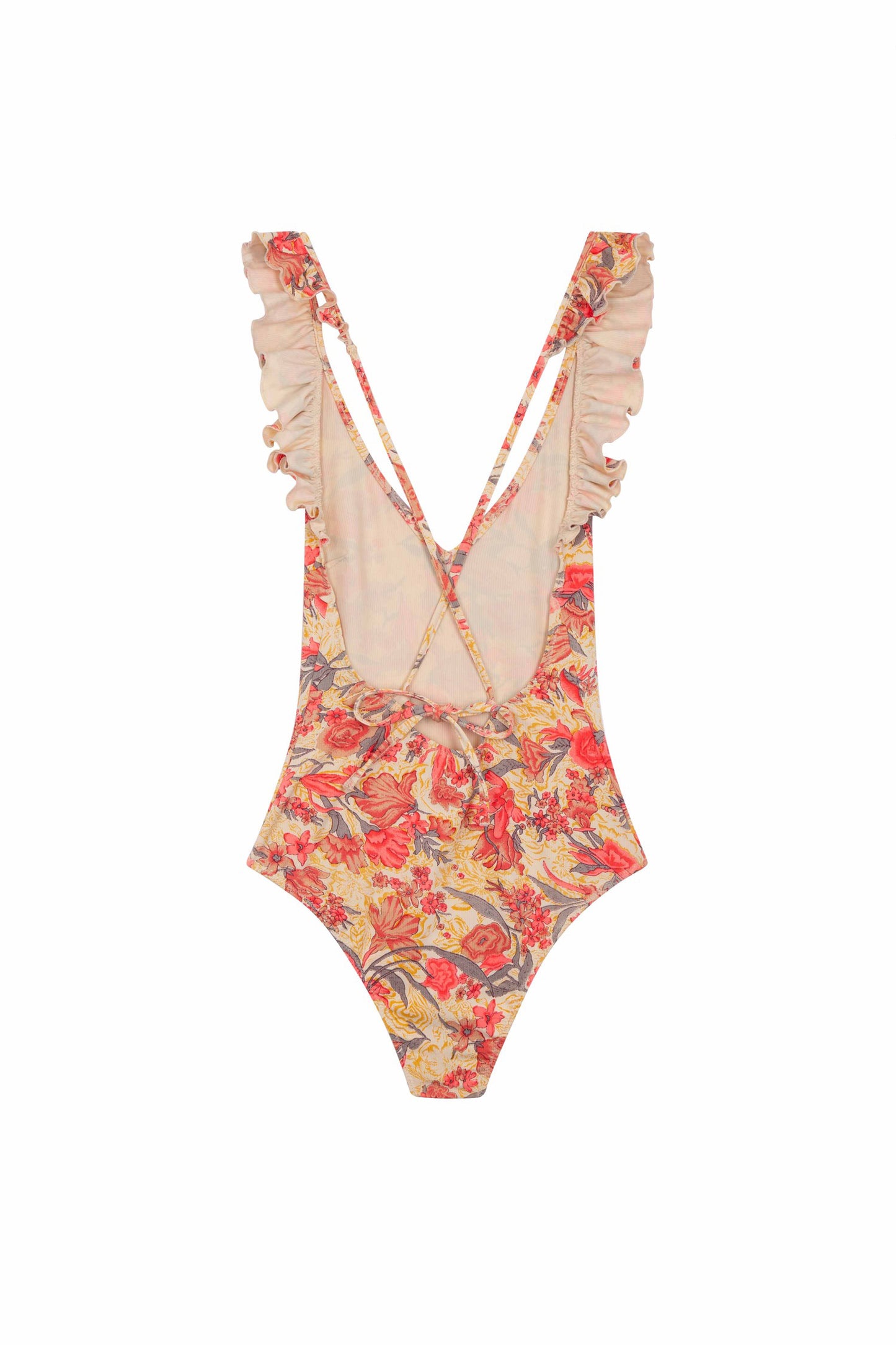 Bathing Suit Reva Pink Flowers - Louise Misha