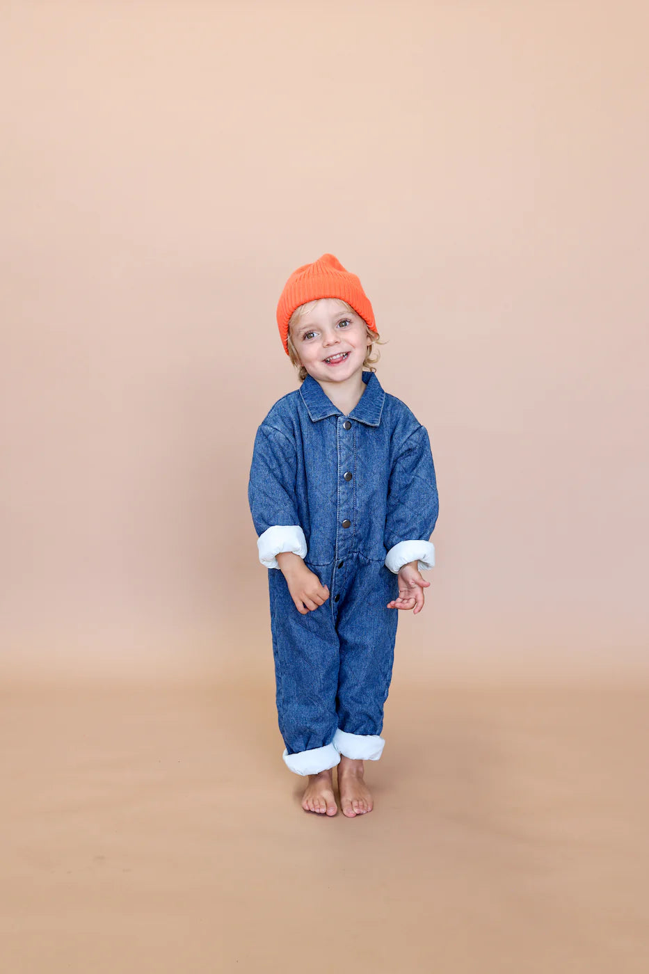 Grown Quilted Hemp Denim Boiler Suit - Denim