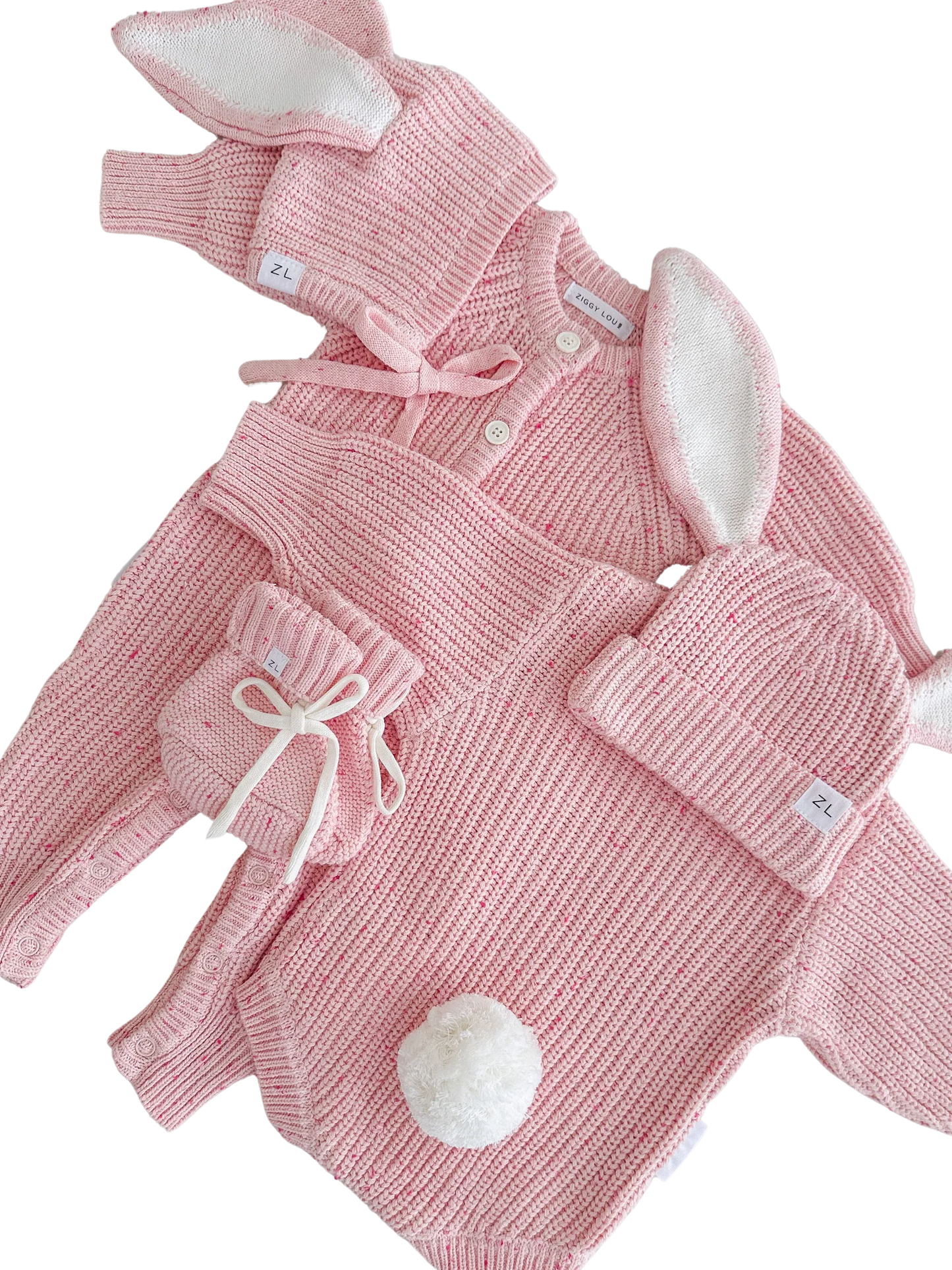 Ziggy Lou Bubble Romper - Easter (Berry Fleck)