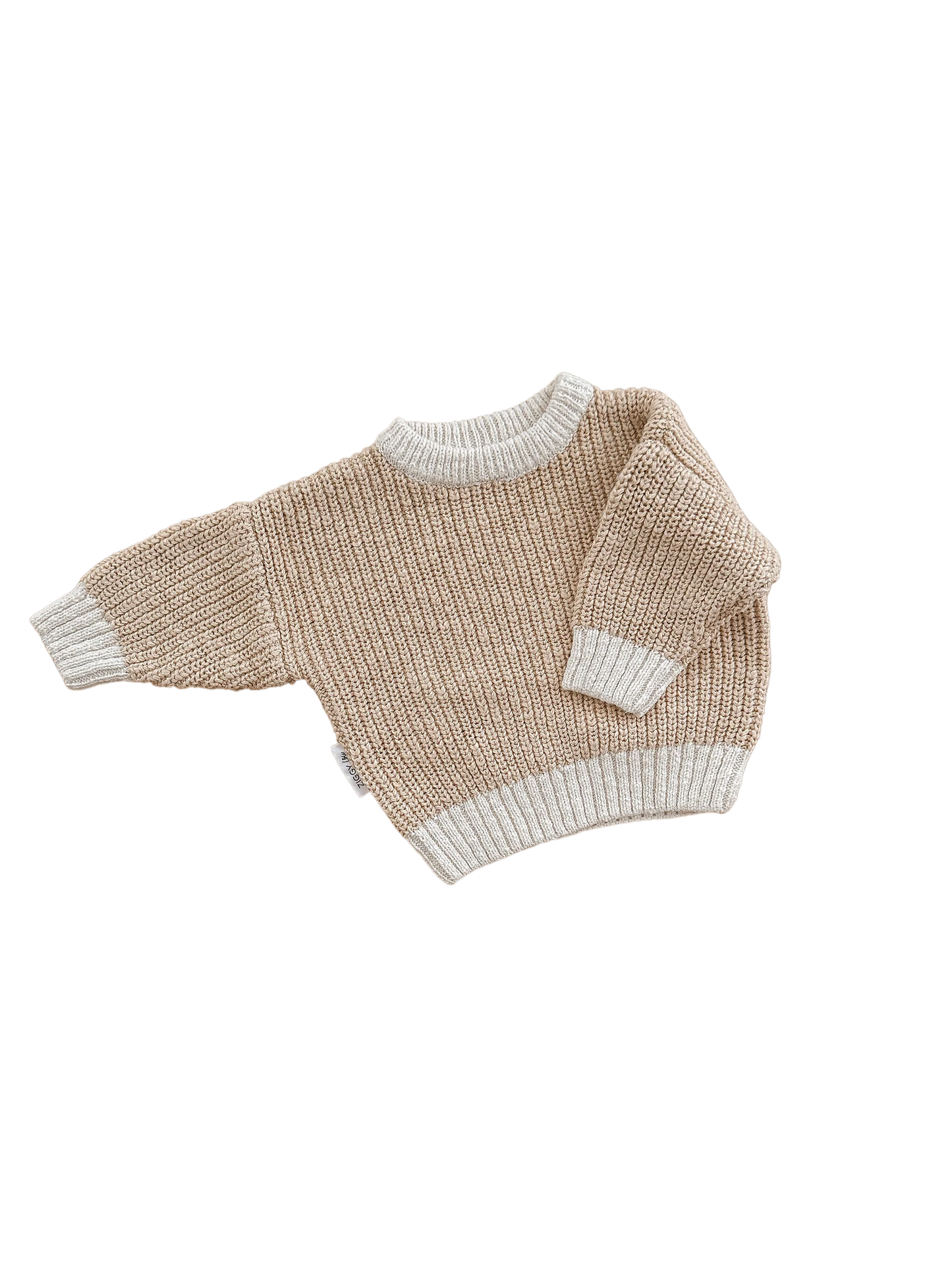 Ziggy Lou Jumper - Two tone wheat