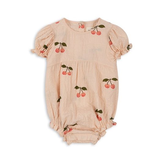 Konges Sløjd Vida Puff Sleeve Romper Gots - Ma Grande Cerise Pink