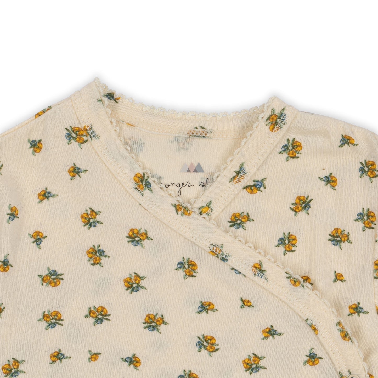 Konges Sløjd Basic Newborn Body Gots - Peonia Limone
