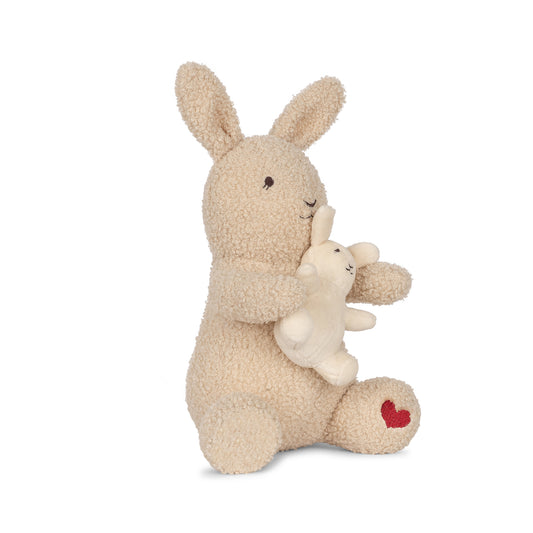 Konges Sløjd activity music teddy bunny toy - beige