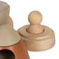 Konges Sløjd wooden stacking rocket toy - multi