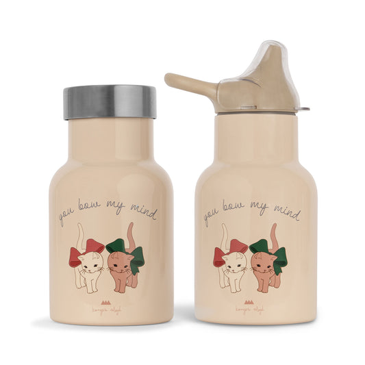 Konges Sløjd petit thermo bottle - bow kitty