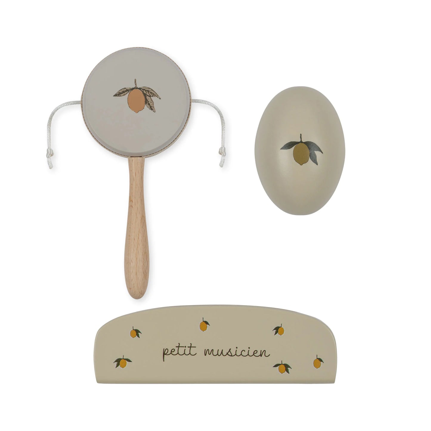 Konges Sløjd Wooden Music Set Lemon Fsc - Lemon