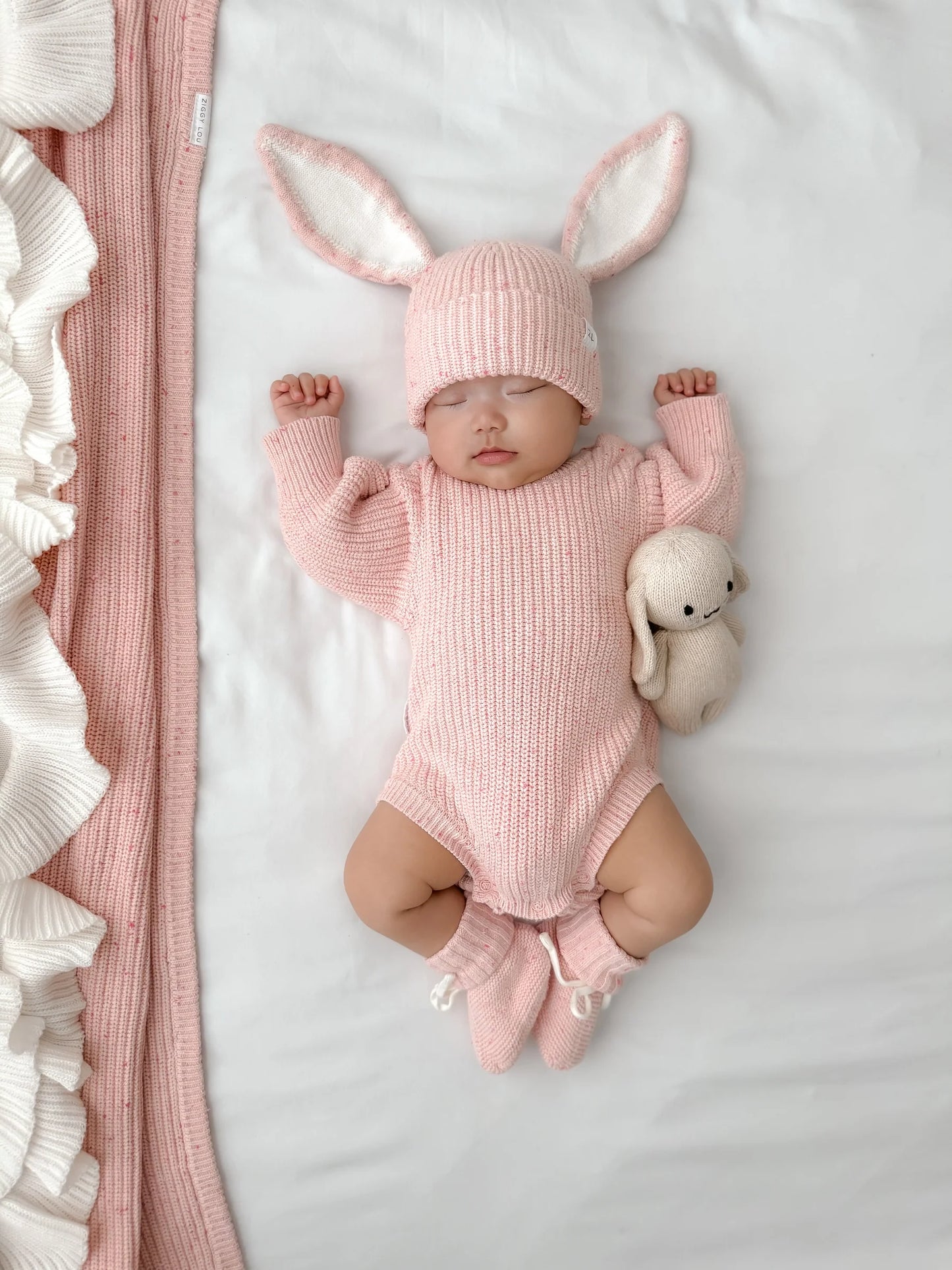 Ziggy Lou Bubble Romper - Easter (Berry Fleck)