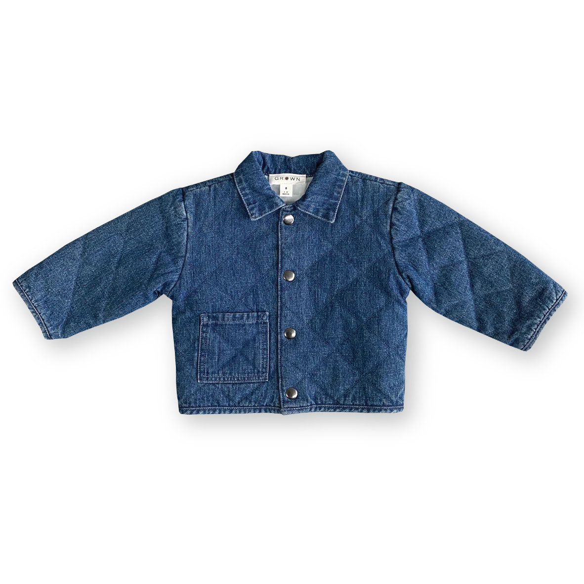 Grown Quilted Hemp Denim Jacket - Denim