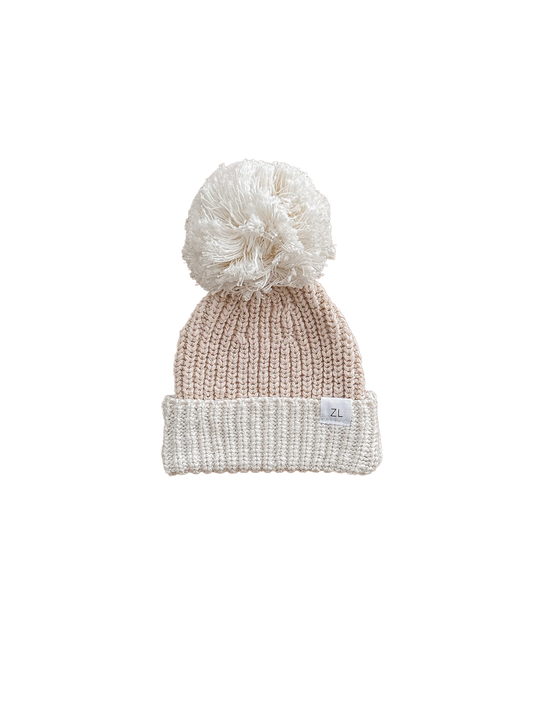 Ziggy Lou Beanie - Two tone petal