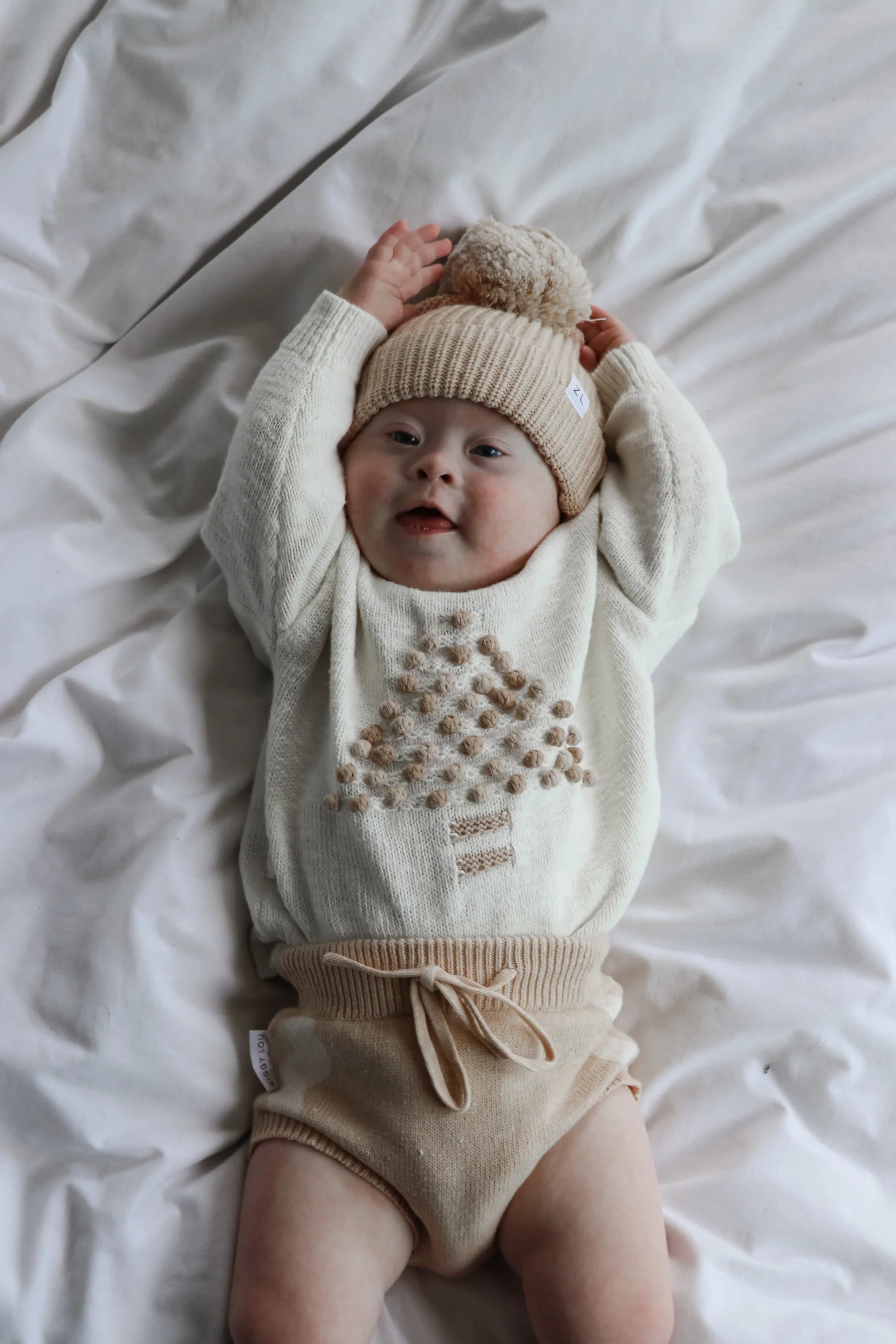 Ziggy Lou Knitted Jumper - Oatmeal Fleck