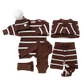 Ziggy Lou Cropped Pants - Chocolate Stripe