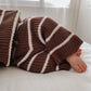 Ziggy Lou Cropped Pants - Chocolate Stripe