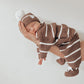 Ziggy Lou Cropped Pants - Chocolate Stripe