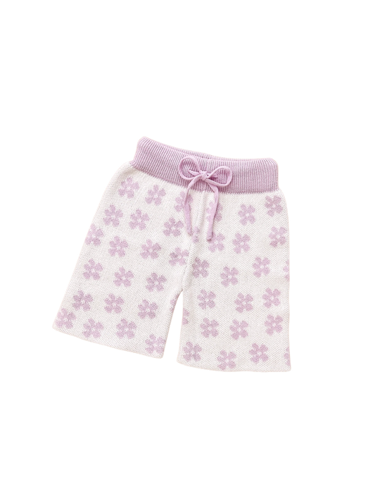 Ziggy Lou Cropped Pants - Lilac Floral