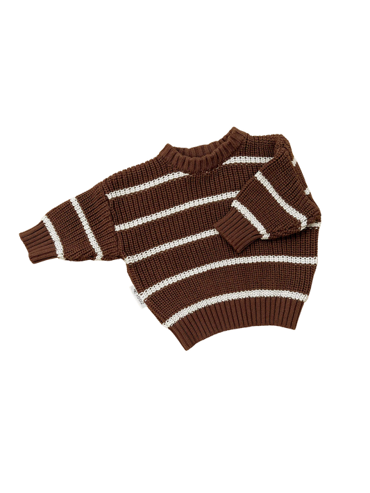 Ziggy Lou Jumper - Chocolate Stripe