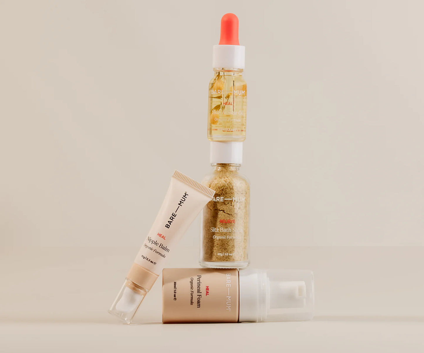 Bare Mum Postpartum Skincare Discovery Set Organic Formulas