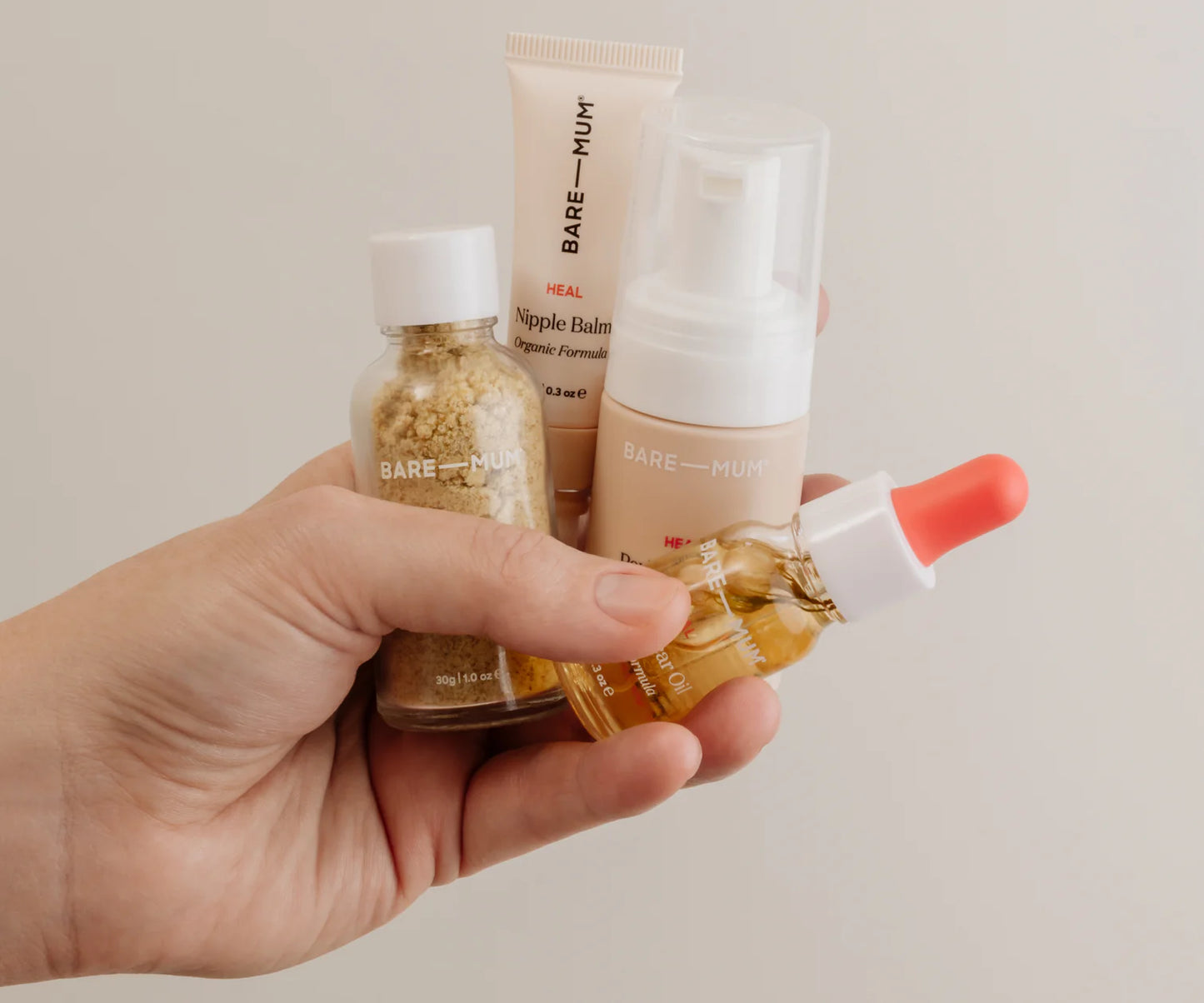 Bare Mum Postpartum Skincare Discovery Set Organic Formulas