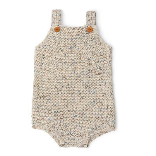 Grown Organic Funfetti Romper - Sea