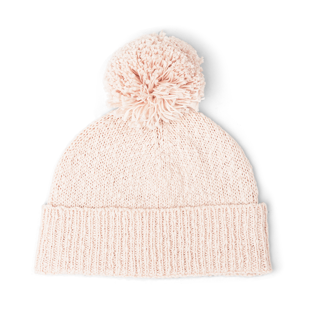 Grown Organic Textured Beanie - Pink Salt