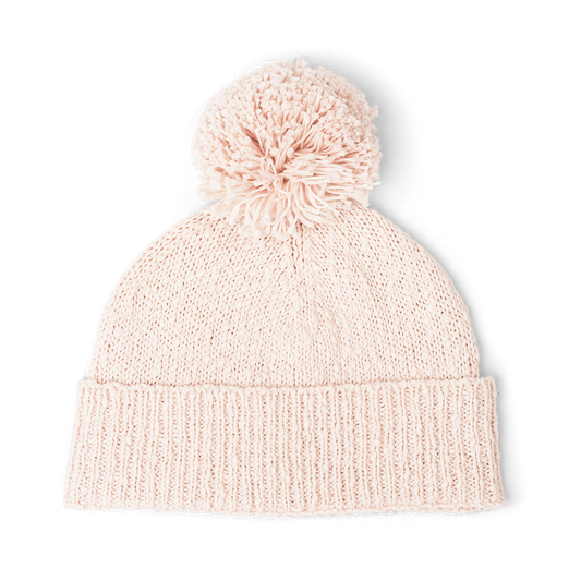 Grown Organic Textured Beanie - Pink Salt