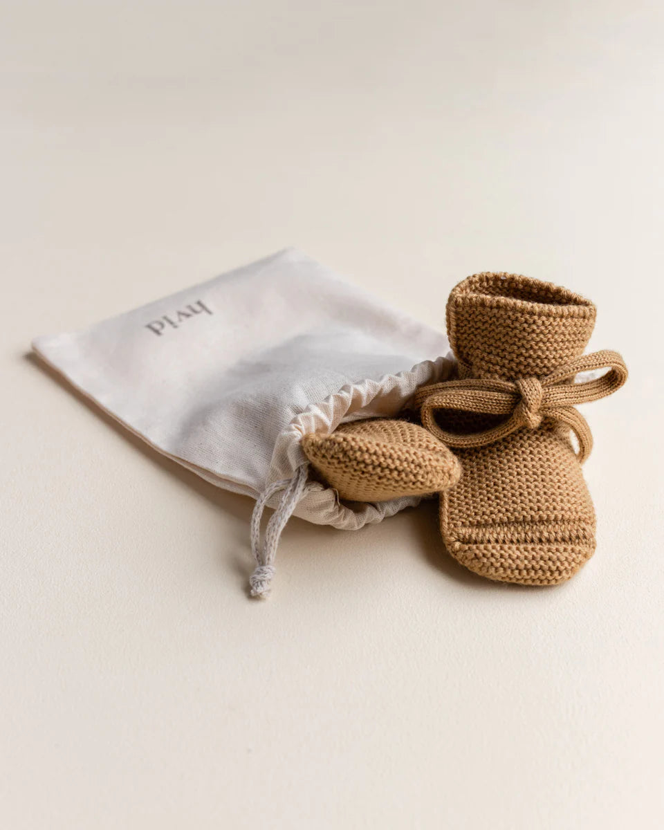 Hvid booties - Ochre