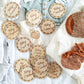 Wooden achievement milestone discs - Wreath