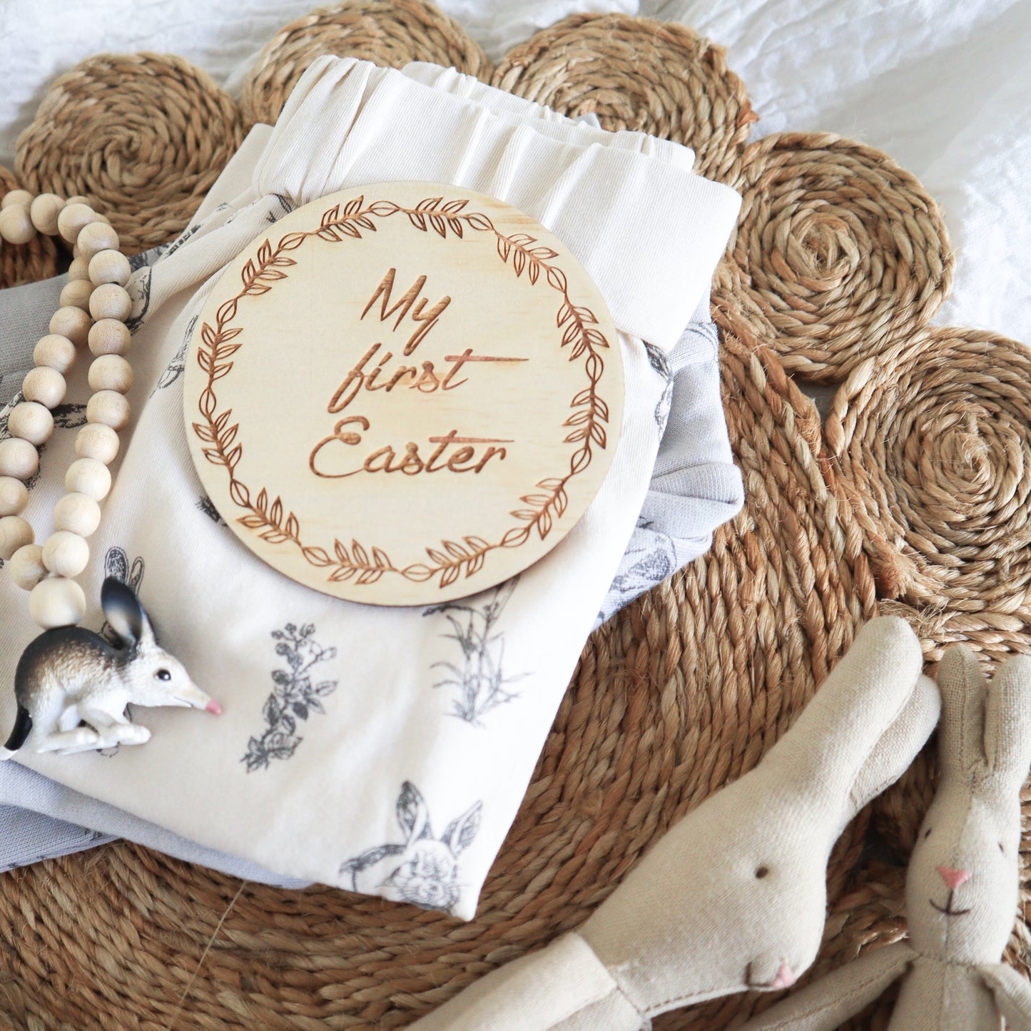 Wooden special calendar date discs - Wreath