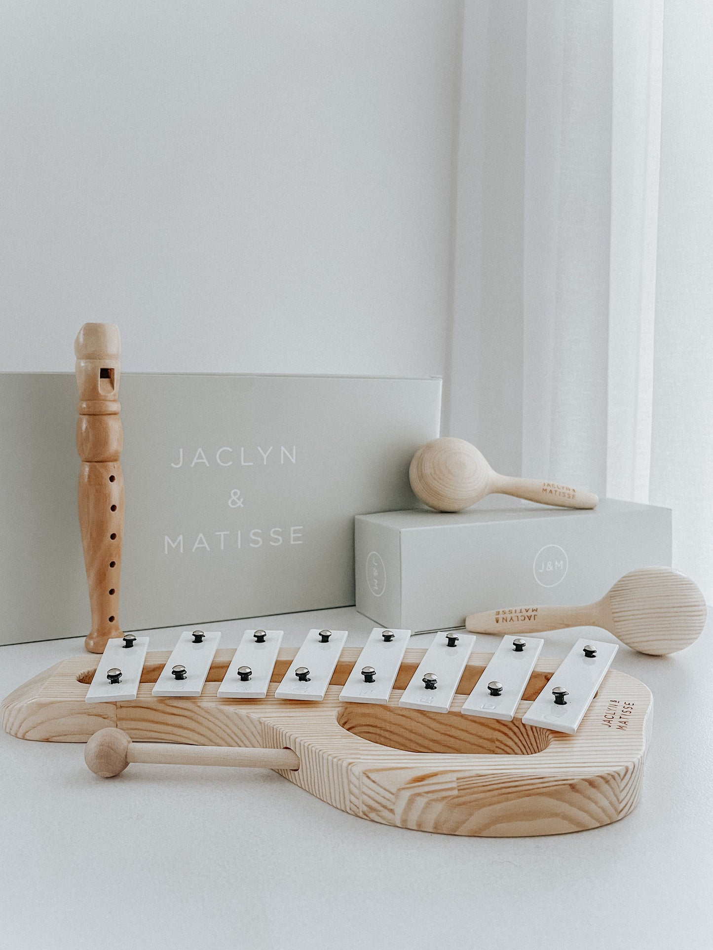 Jaclyn & Matisse Wooden Maraca Pair