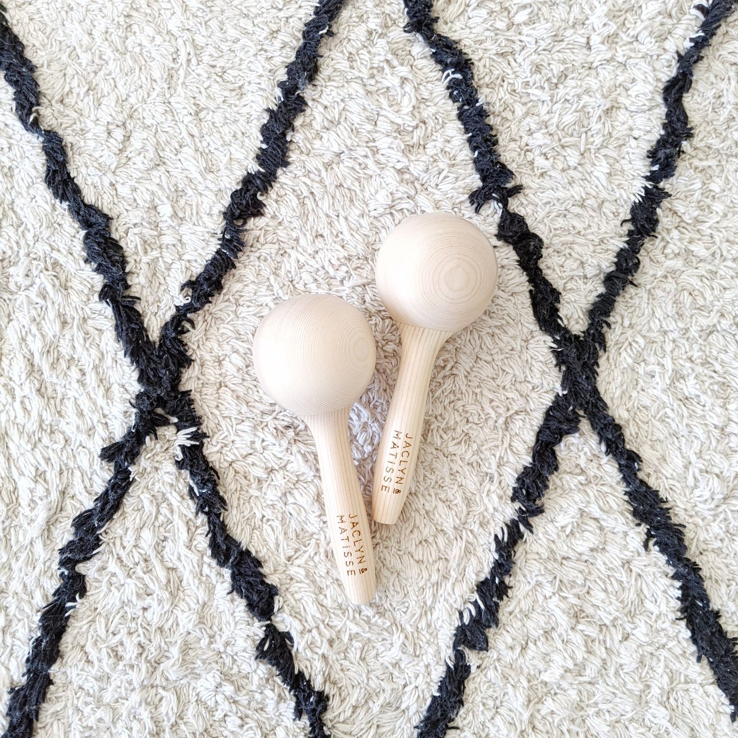 Jaclyn & Matisse Wooden Maraca Pair