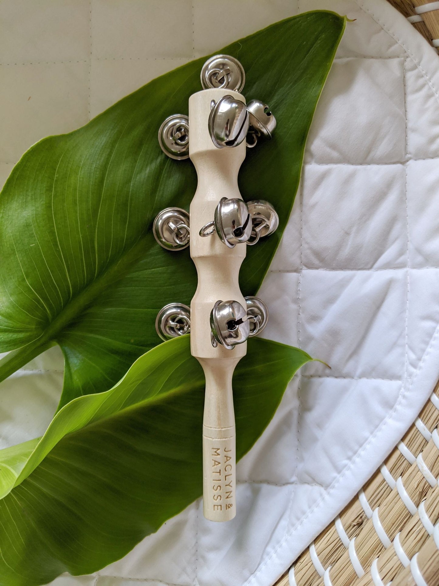 Jaclyn & Matisse Wooden Jingle Stick