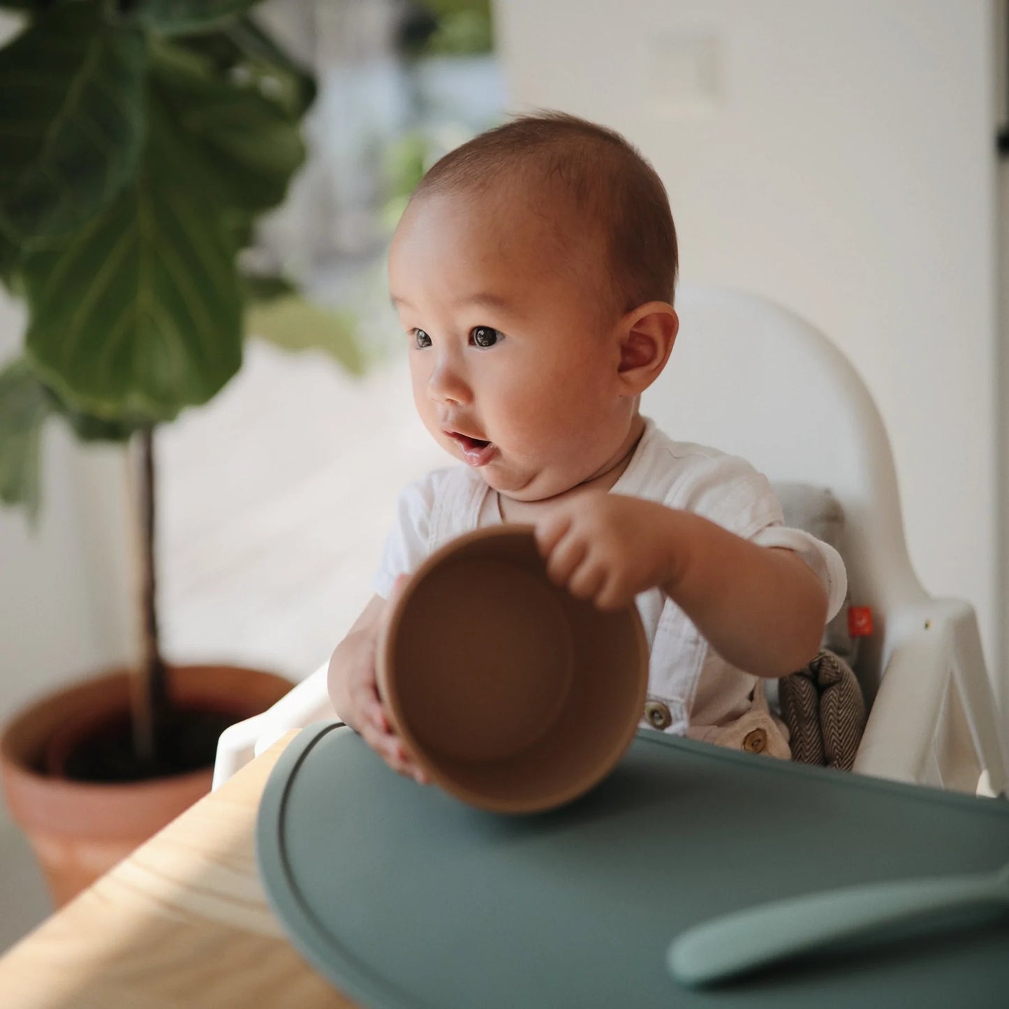 Silicone Suction Bowl - Natural