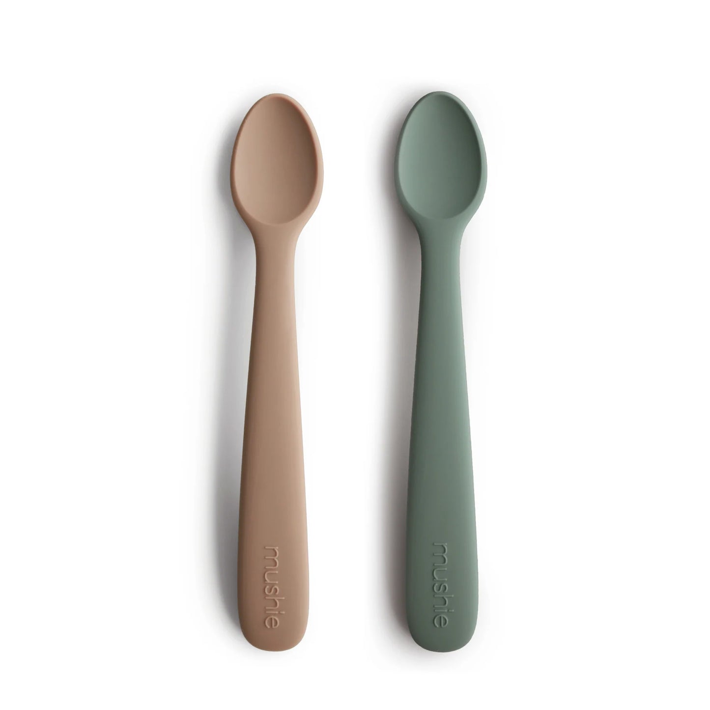 Silicone Feeding Spoons 2 Pack - Dried Thyme/Natural