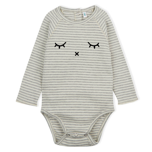 Grey Stripes SLEEPY Bodysuit