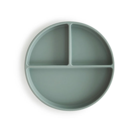 Silicone Suction Plate - Cambridge Blue