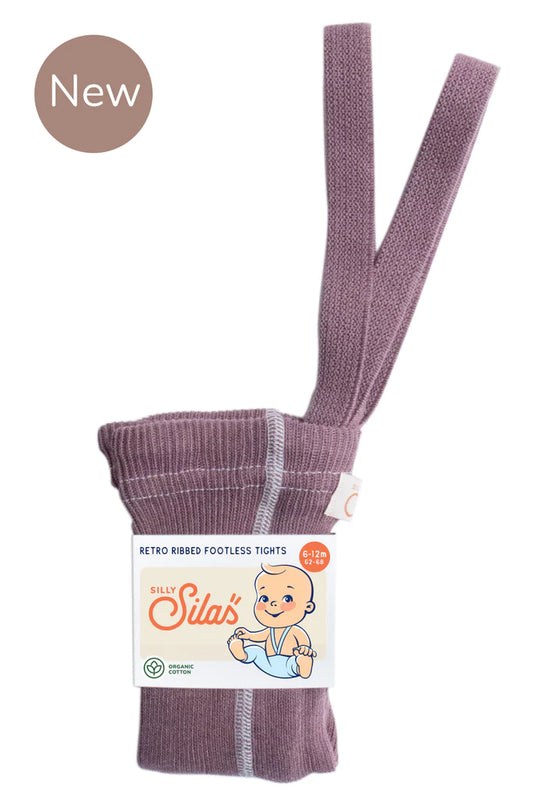 Silly Silas Footless Cotton Tights - Açaí Smoothie