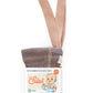Silly Silas Footless Cotton Tights - Charcoaly Brown