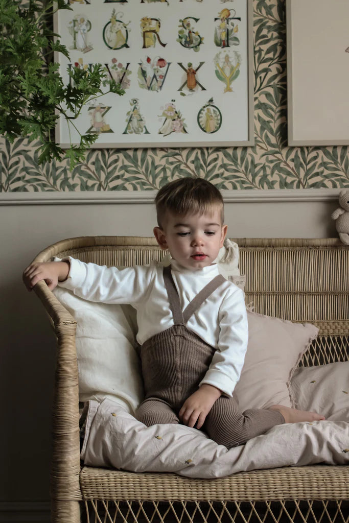 Silly Silas Footless Cotton Tights - Cocoa Blend