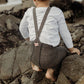 Silly Silas Footless Cotton Tights - Licorice Peanut