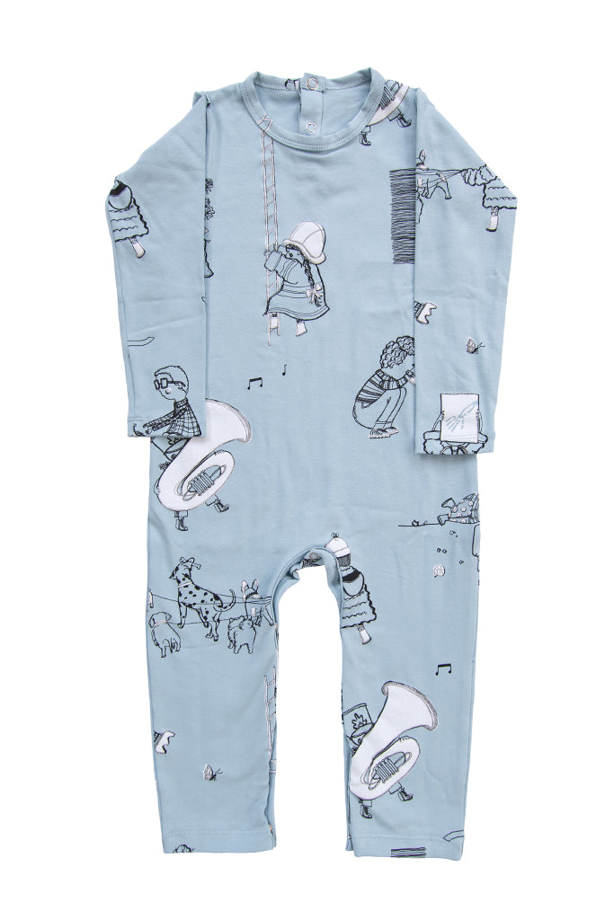 When I Grow Up - LS Romper - Powder