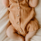 Ziggy Lou Linen Romper - Apricot