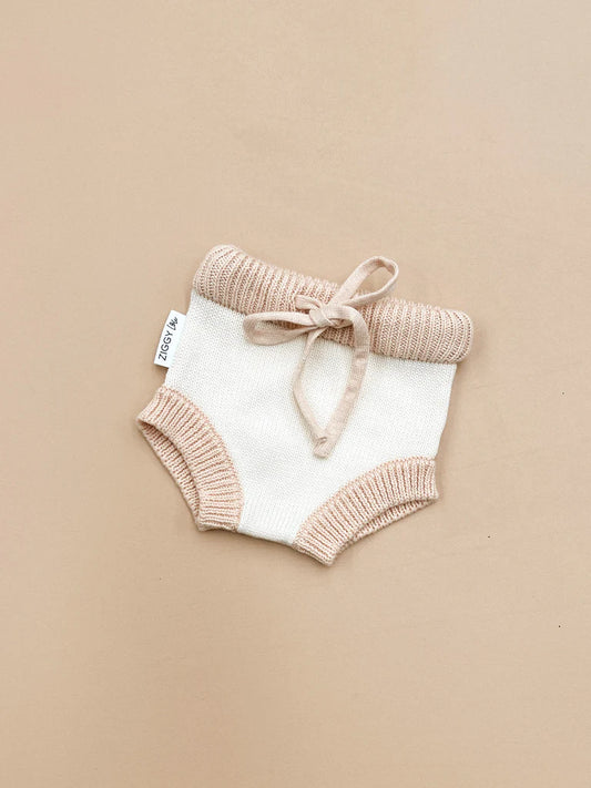 Ziggy Lou Knitted Bloomers - Peach