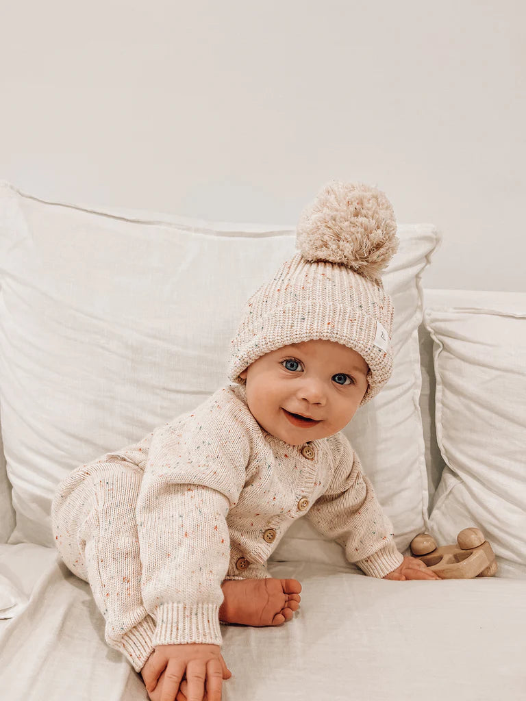 Ziggy Lou Beanie - Oatmeal Fleck